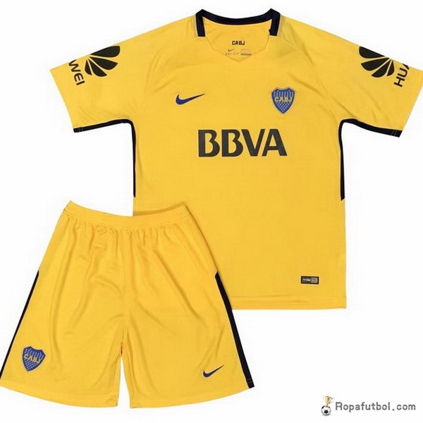 Camiseta Boca Juniors Replica Segunda Ropa Niños 2017/18 Amarillo